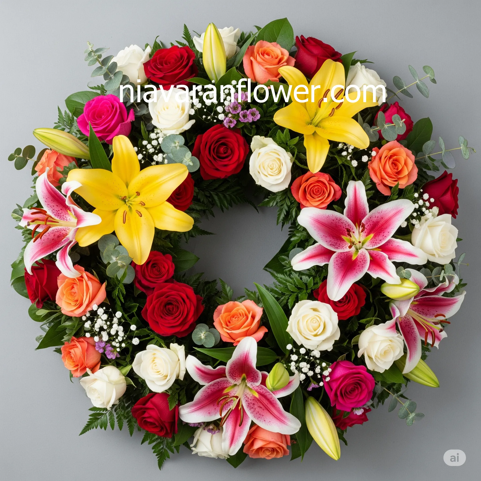 گل ‏فروشی ‏نیاوران خرید و فروش تاج گل با طراحی سفارشی تهران اکباتان